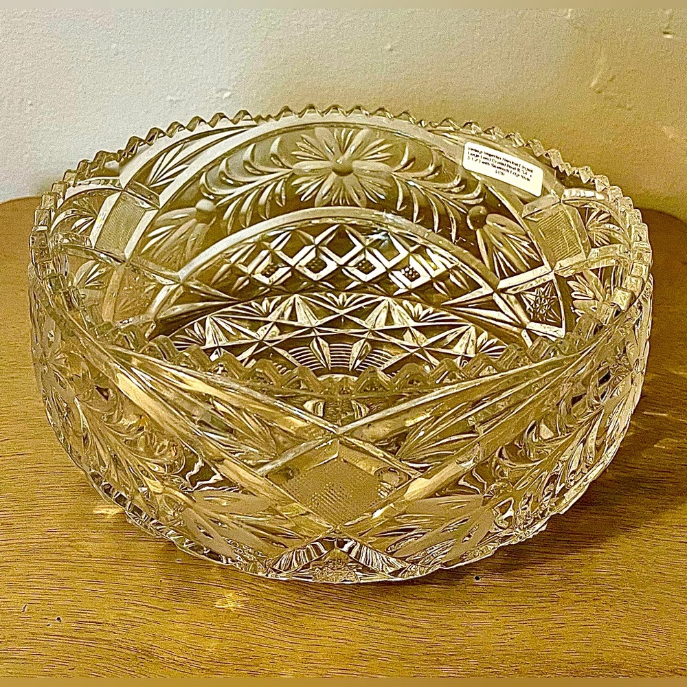 VTG Imperlux Crystal Handcuy Elegant Large Crystal Bowl